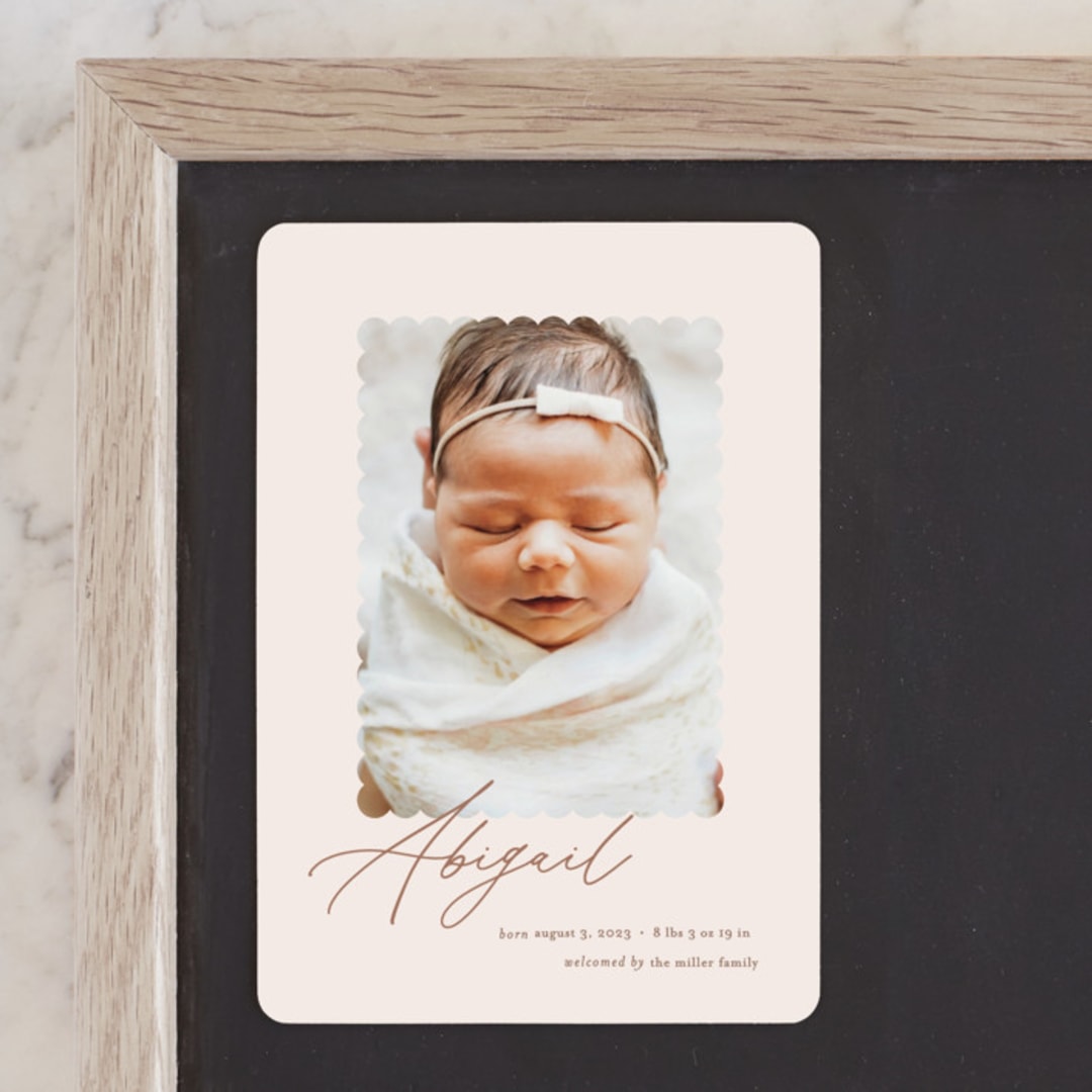 "Dainty" - Birth Announcements in Flower by Pixel and Hank - Front