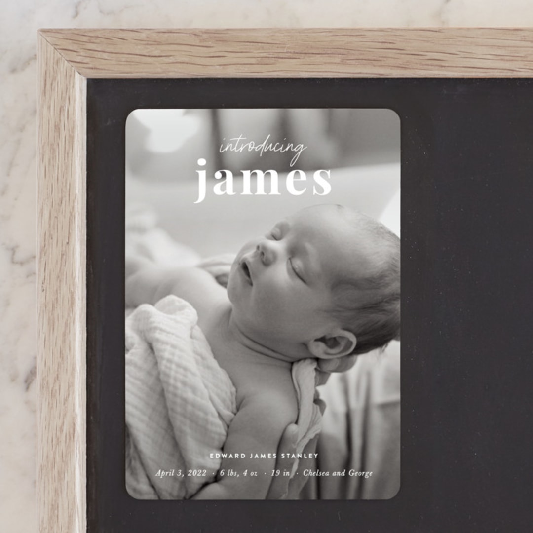 "Introduction" - Birth Announcements in Cloud by Sara Hicks Malone - Front
