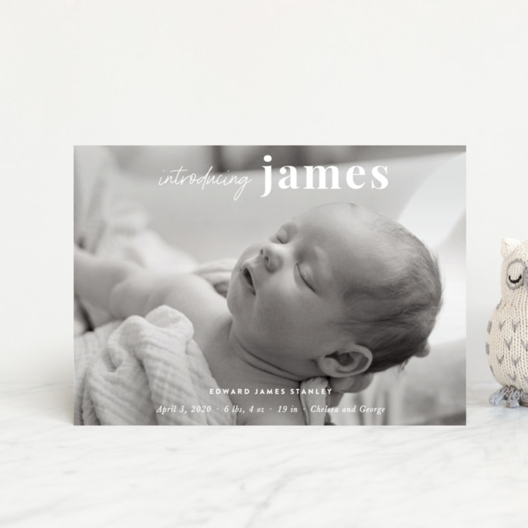 "Introduction" - Birth Announcements in Cloud by Sara Hicks Malone - Front