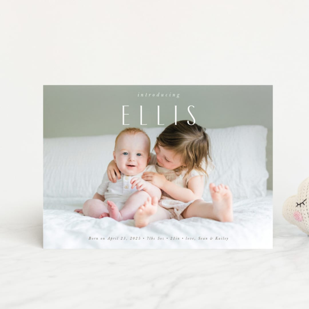 "in name only" - Birth Announcements in Whipped Cream by Jennifer Wick - Front
