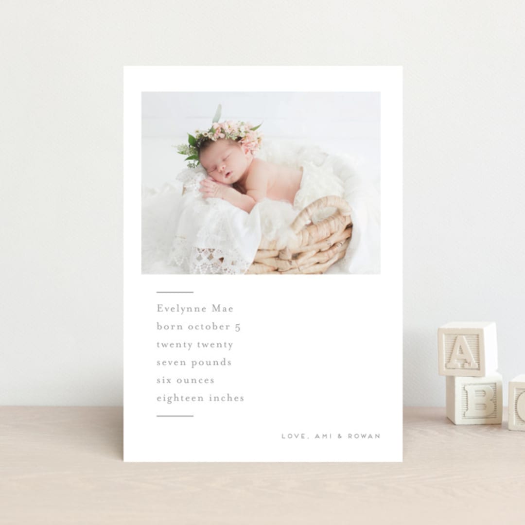 "noisette" - Birth Announcements in Stone by chocomocacino - Front