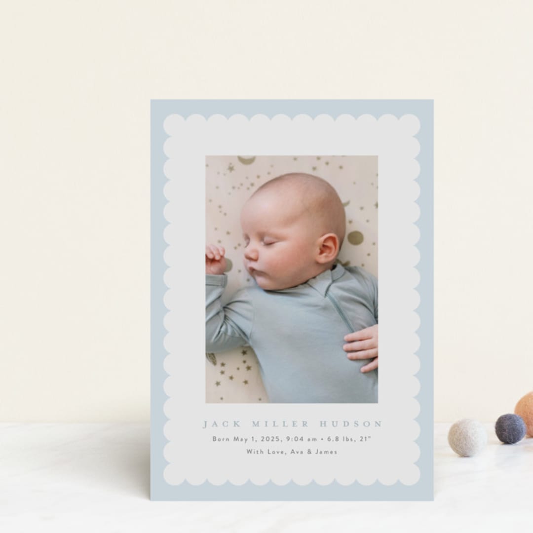 "Charmed" - Birth Announcements in Sky by Nicoletta Savod - Front