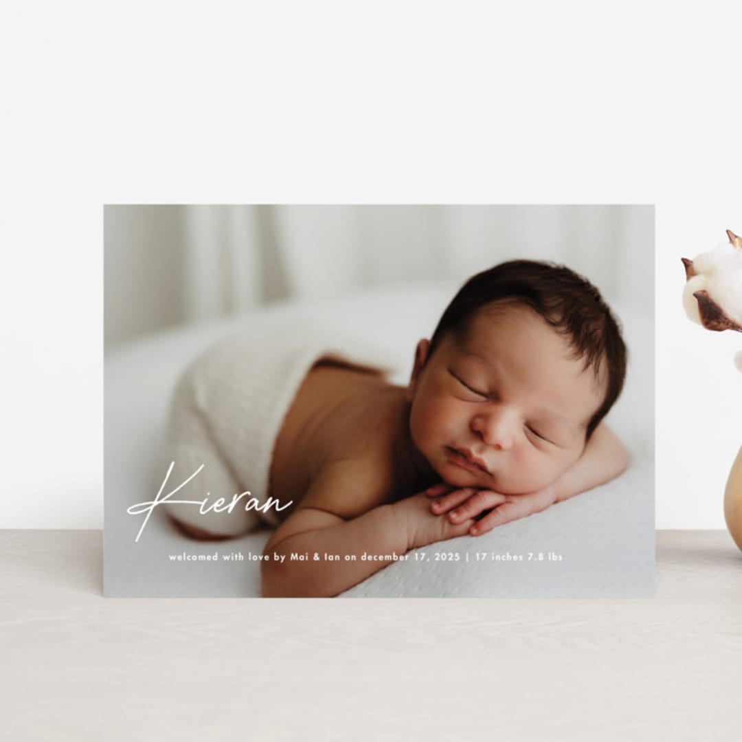 "raclette" - Birth Announcements in Marshmallow by chocomocacino - Front