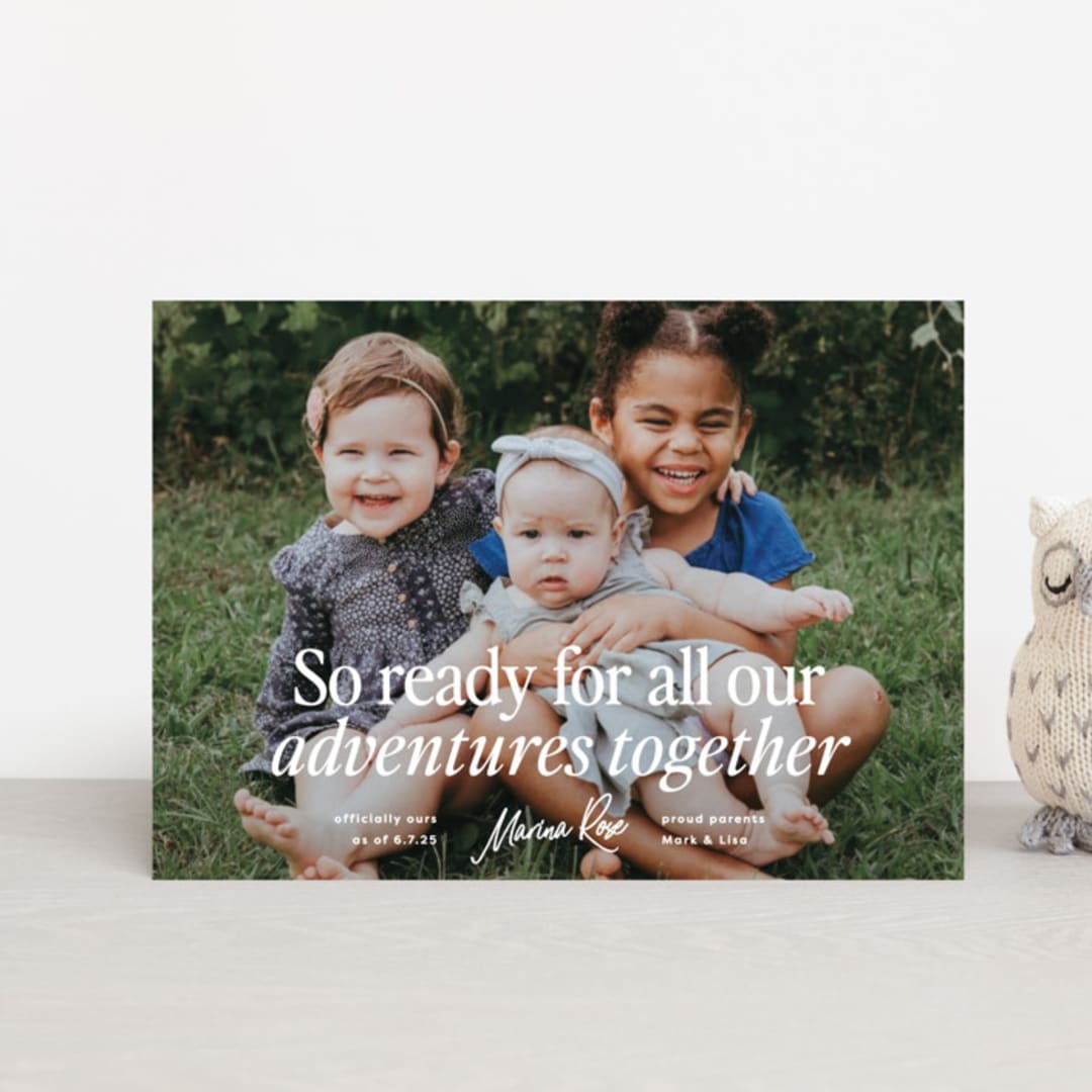 "Together" - Birth Announcements in Cloud by Erin L. Wilson - Front