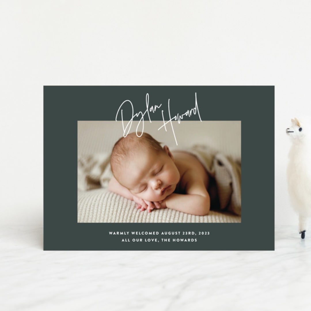 "headline" - Birth Announcements in Hunter by JoAnn Jinks - Front
