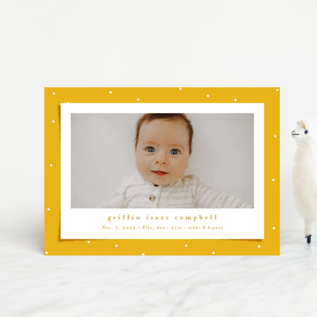 "Blanket" - Birth Announcements in Bee by Lea Delaveris - Front