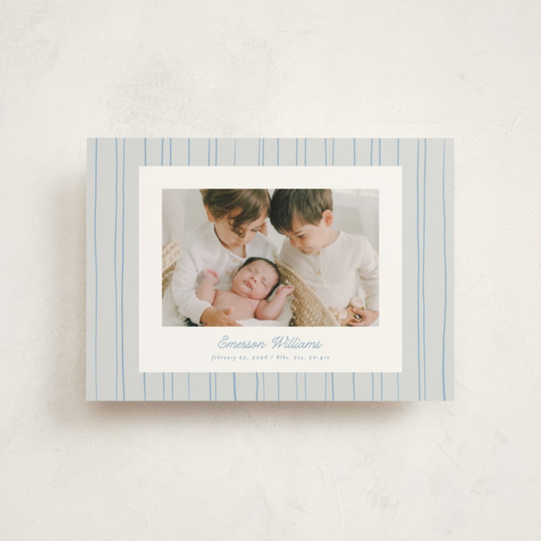 "Rayitas" - Birth Announcements in Sky by Tamara Hilje - Front