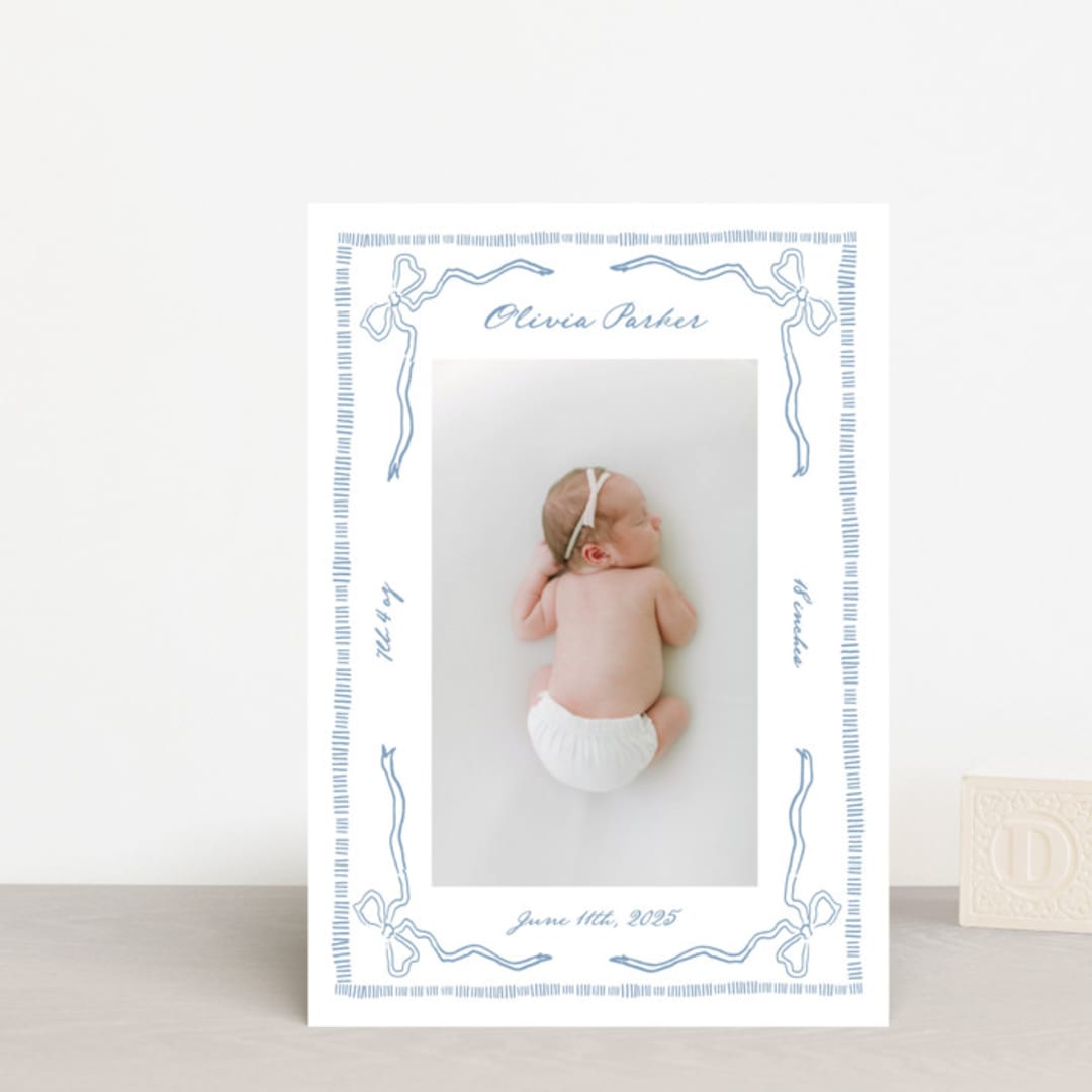 "Arabella" - Birth Announcements in Sky by Jelena Vuletic - Front