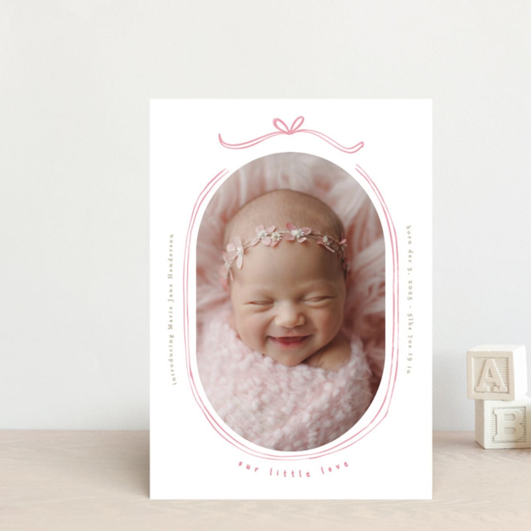 "Bundle of Joy" - Birth Announcements in Gumdrop by Creo Study - Front