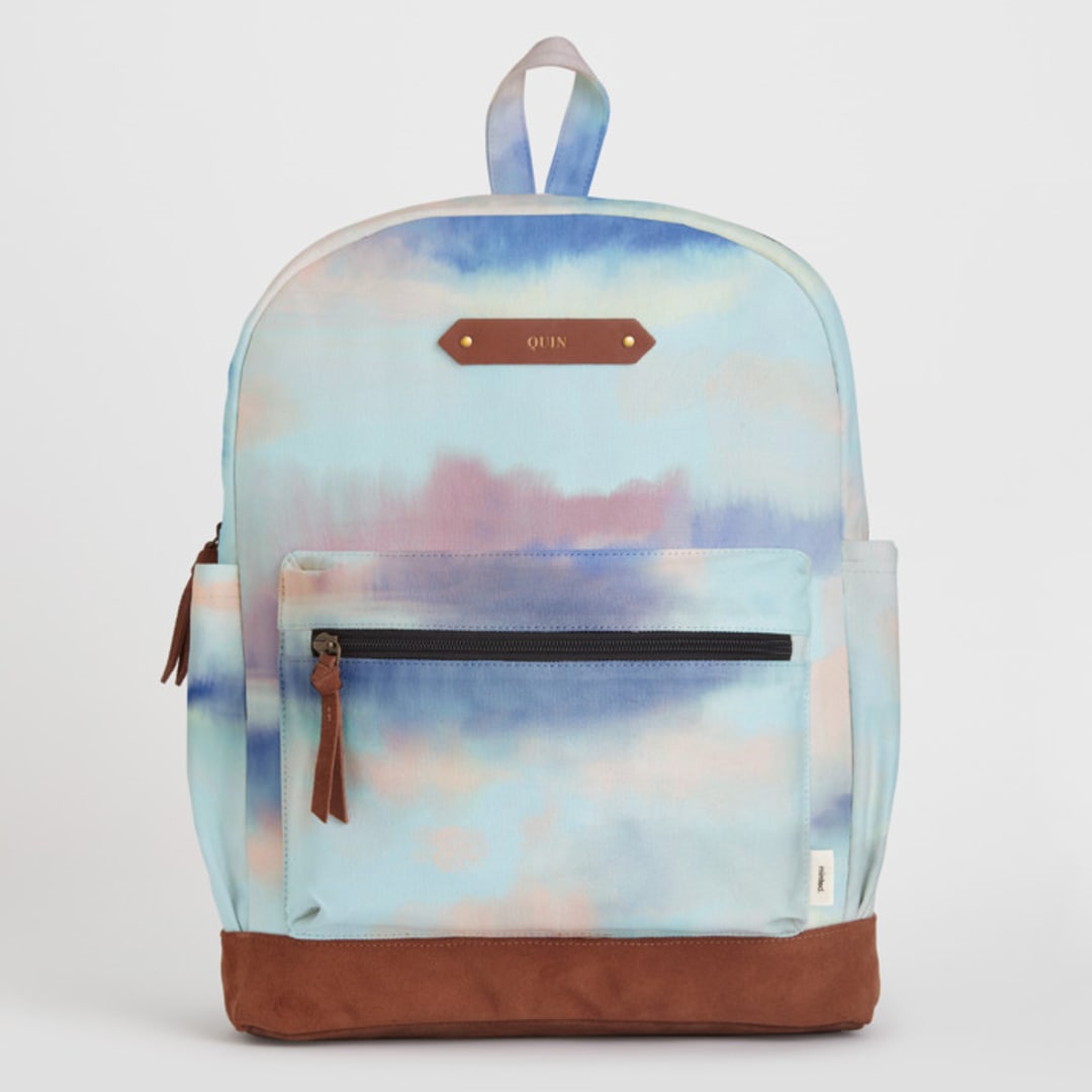 "Good morning" - Backpack in Cielo by iamtanya - Front with Optional Personalization
