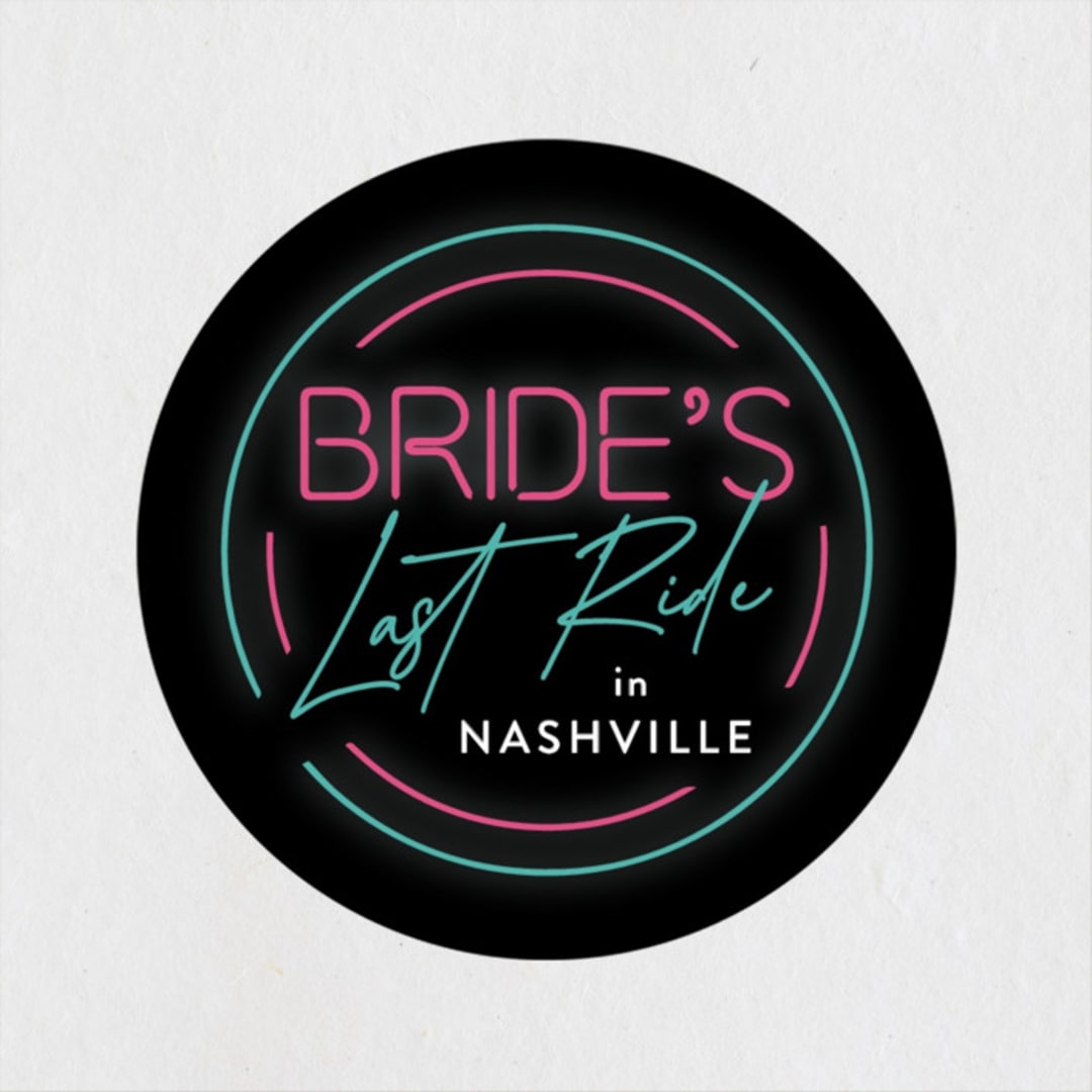"Neon Lights" - Wedding Favor Stickers in Tuxedo by Jennifer Postorino - Front