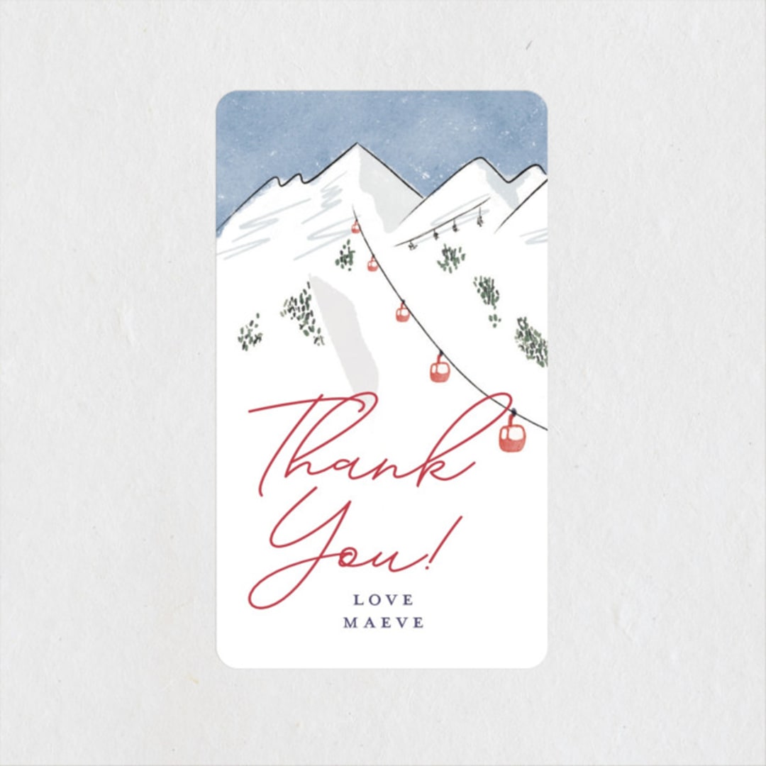 "Last Ride" - Wedding Favor Stickers in Lodge by Jenna Holcomb - Front