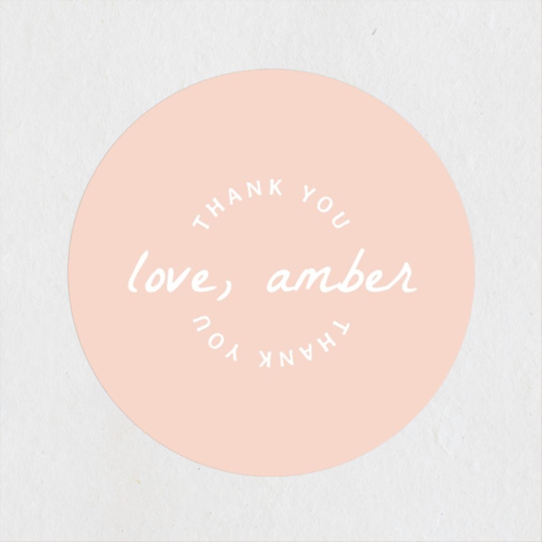 "Beach Bachelorette" - Wedding Favor Stickers in Seafoam by Erin Kessler - Front