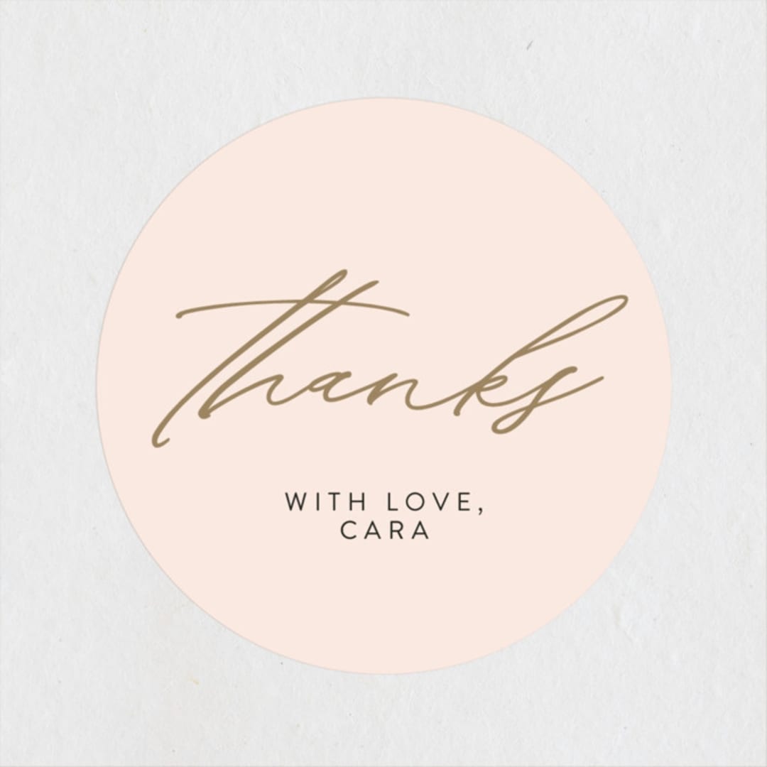 "Champagne Celebration" - Wedding Favor Stickers in Champagne by Angela Thompson - Front