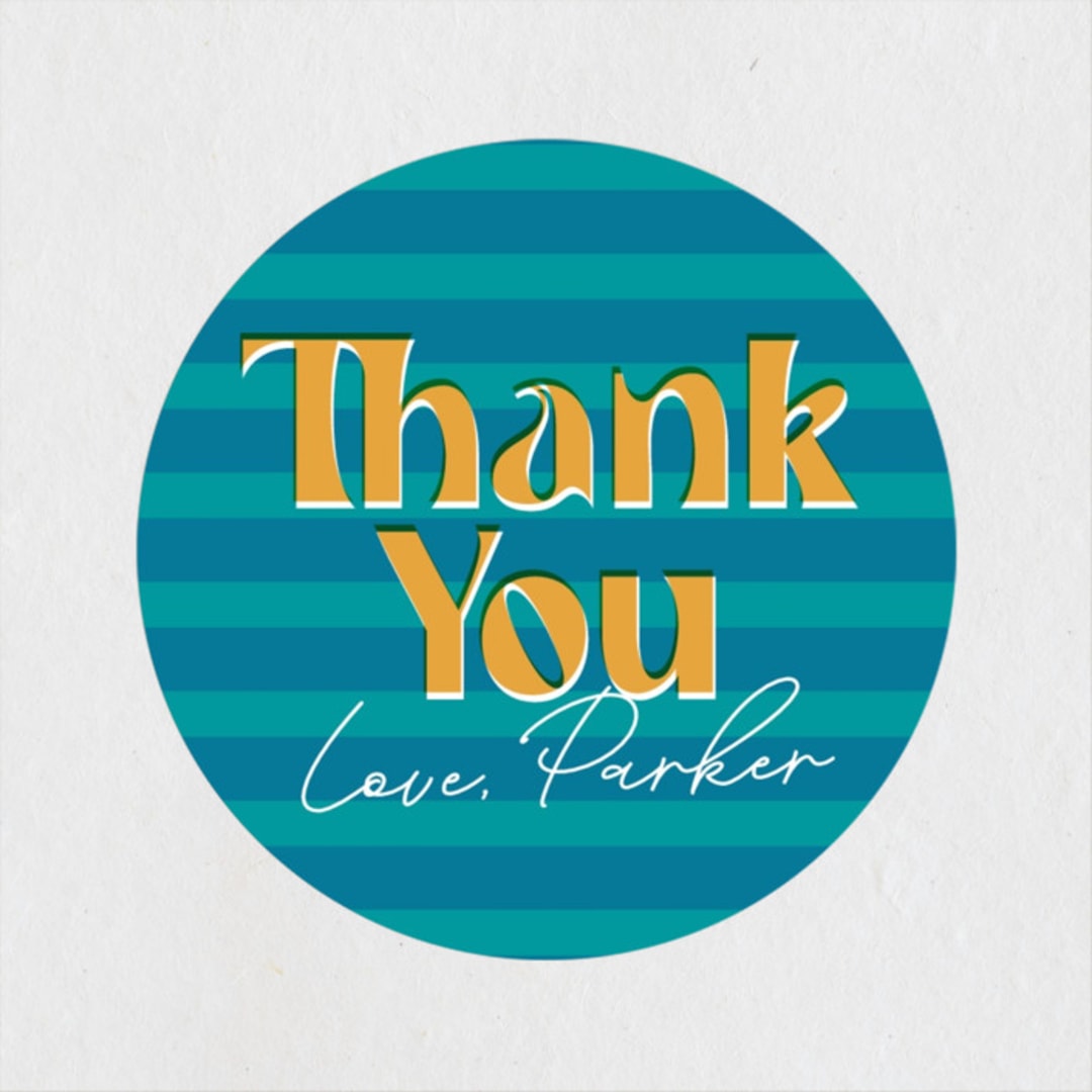 "Putting on the Spritz" - Wedding Favor Stickers in Hollywood by Jenna Holcomb - Front