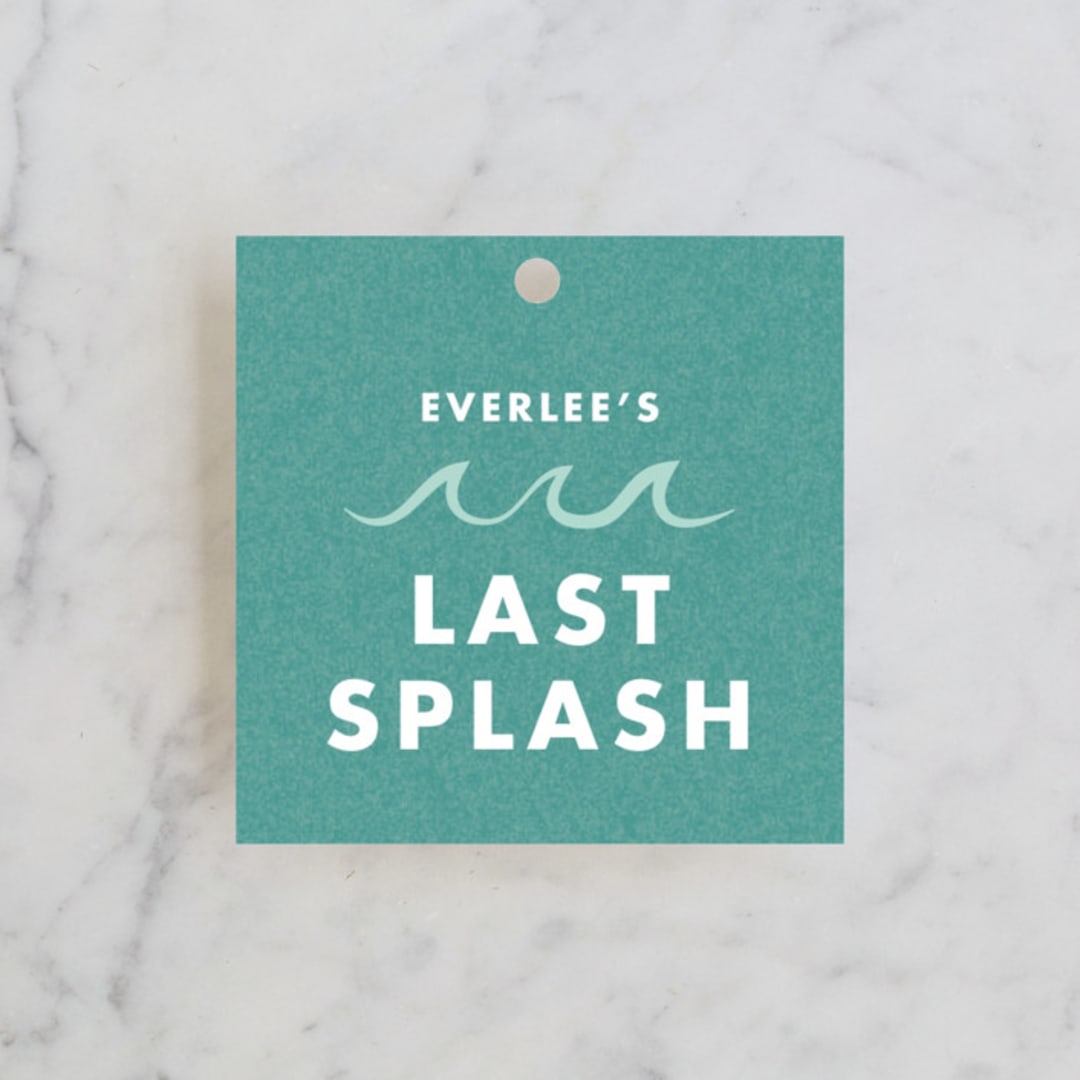 "Bride Swim wear" - Wedding Favor Tags in California by Angela Garrick - Front