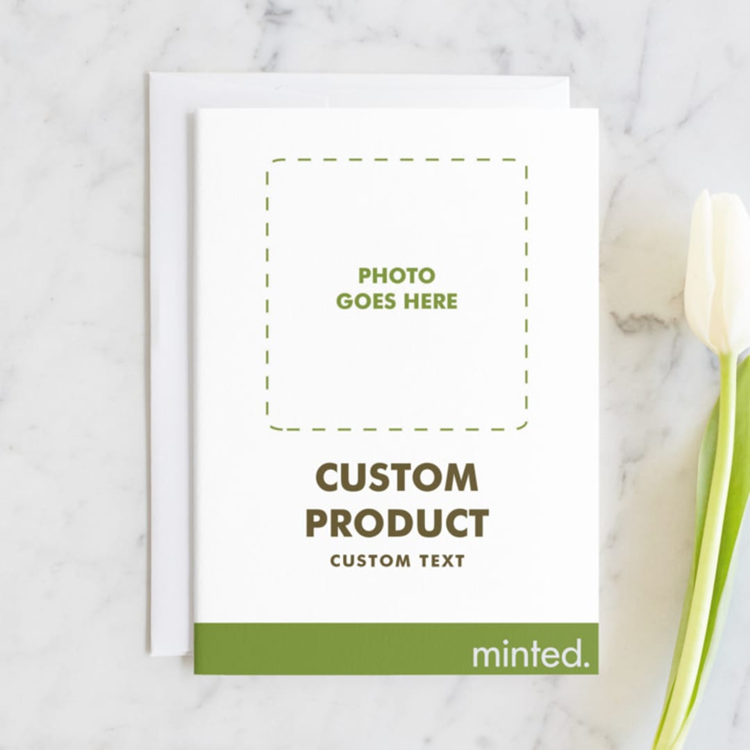 "Portrait Custom" - Bridesmaid Cards in Charcoal by Minted - Front