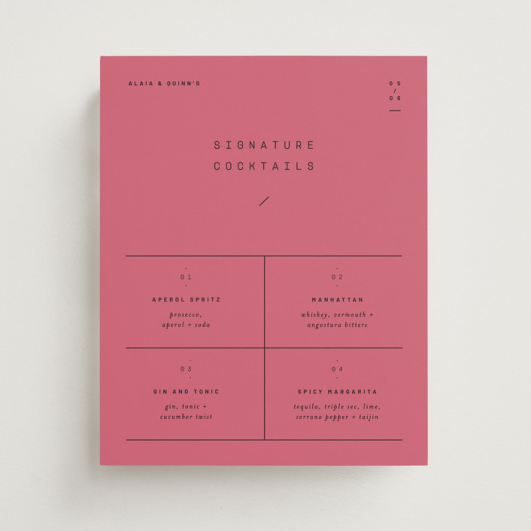 "Alaia" - Bar Signs in Verona Sunset by Blustery August - Front