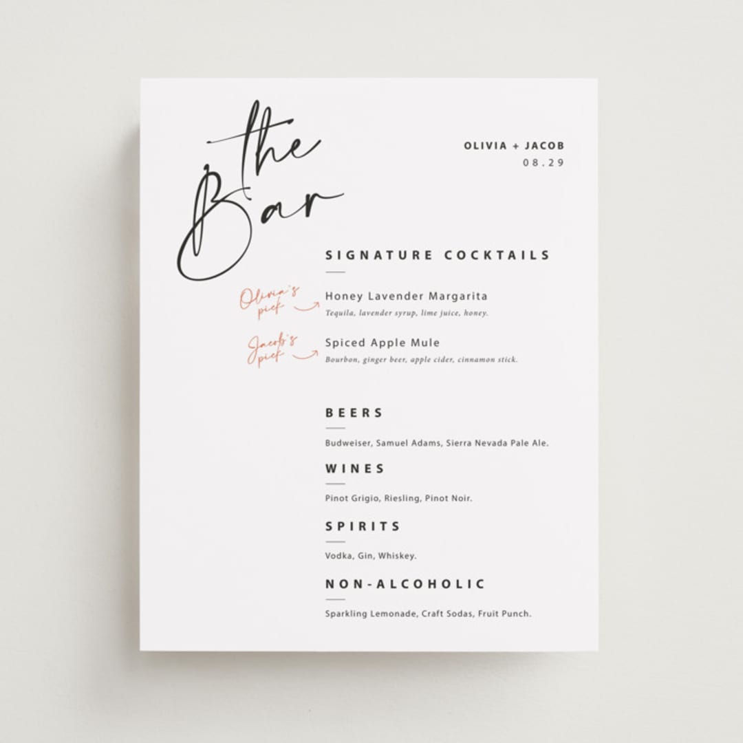 "Ink Pen 1" - Bar Signs in Tuxedo by Adelyn T. - Front