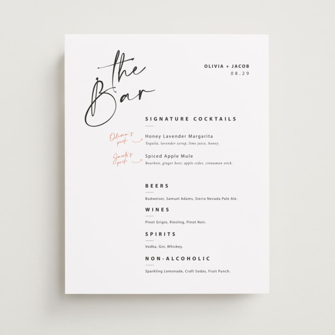 "Ink Pen 1" - Bar Signs in Tuxedo by Adelyn T. - Front
