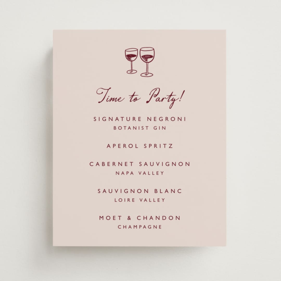 "Winery" - Bar Signs in Wine by Katharine Watson - Front
