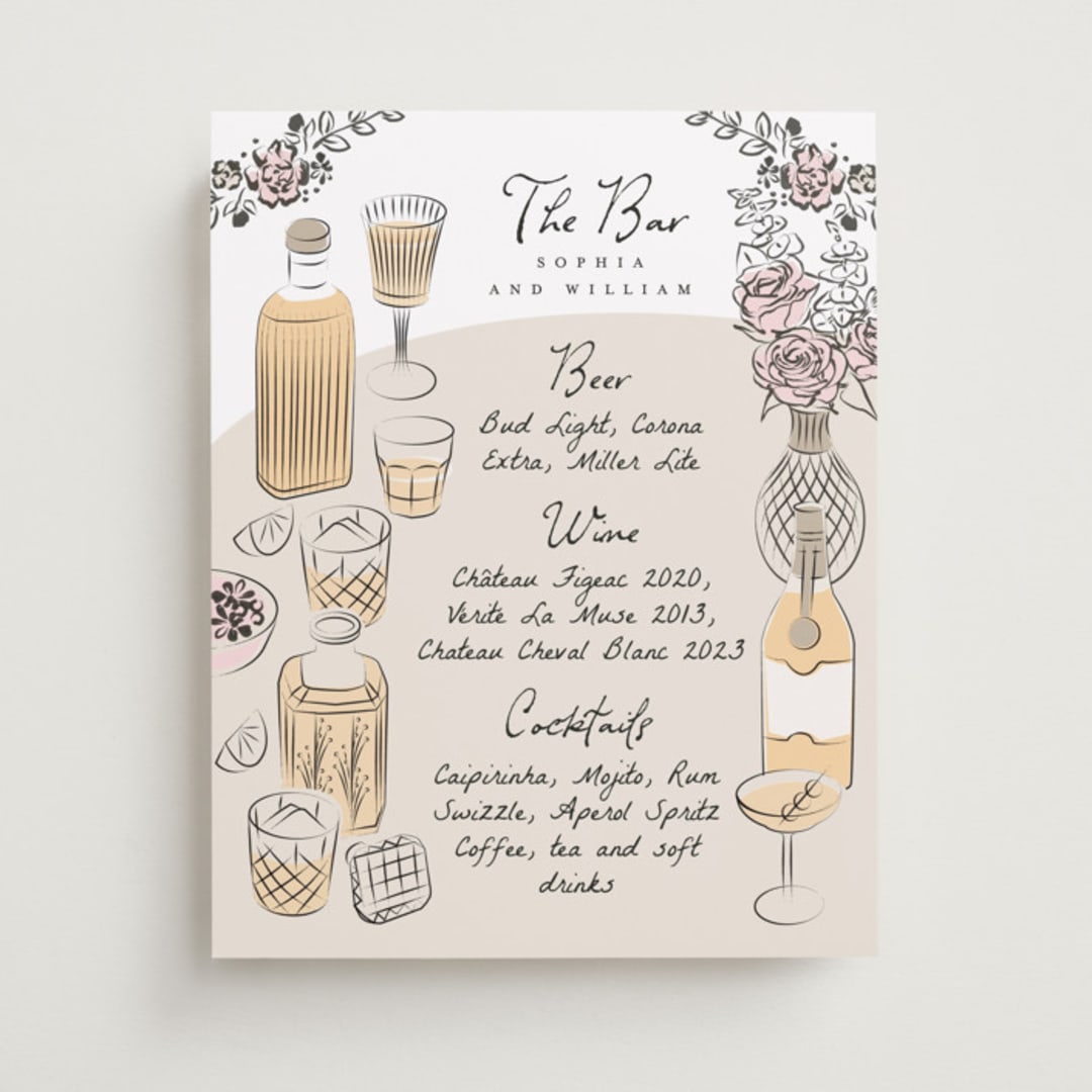 "Gathering Joy" - Bar Signs in Champagne by Ana de Sousa - Front
