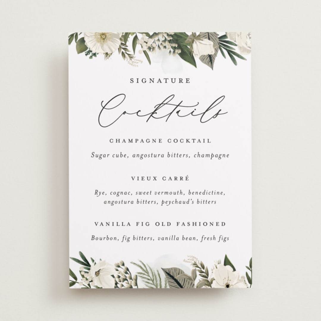 "Classic Love" - Bar Signs in Vanilla by Susan Moyal - Front