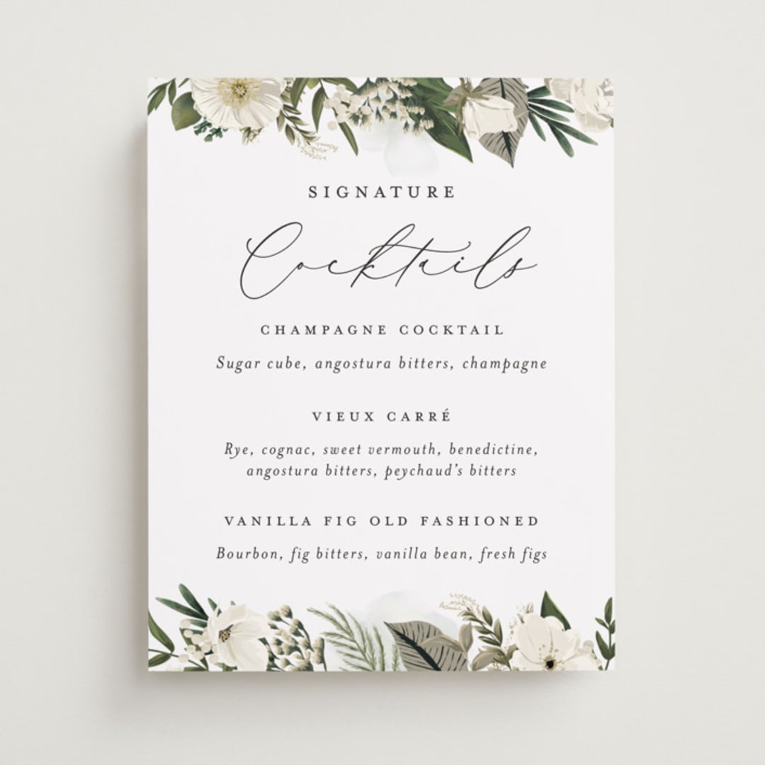 "Classic Love" - Bar Signs in Vanilla by Susan Moyal - Front