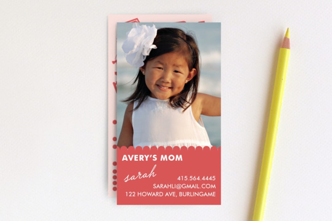 "Playroom" - Business Cards in Cotton Candy by SimpleTe Design - Front