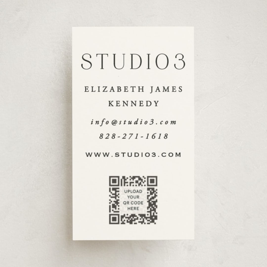 "Classy Type" - Business Cards in Lily by Hooray Creative - Front