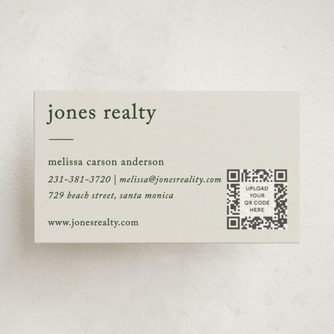 "Editorial" - Business Cards in Forest by Bethan - Front