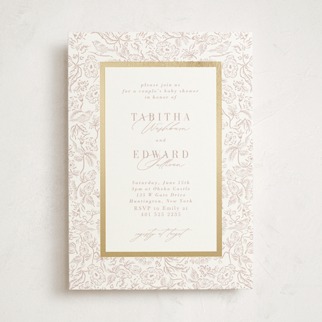 "Lavender fields" - Baby Shower Invitations in Peony by Tamara Hilje - Front
