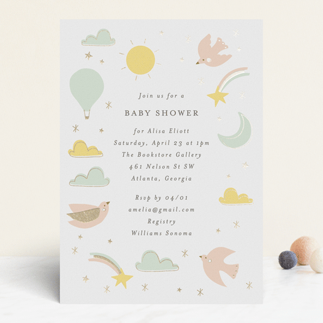 "magical adventure" - Baby Shower Invitations in Mint by Angela Thompson - Front
