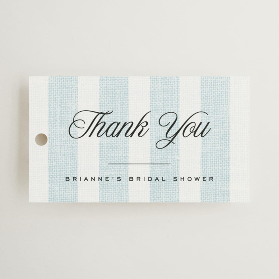 "Coastal" - Bridal Shower Favor Tags in Oceanside by Kelly Schmidt - Front