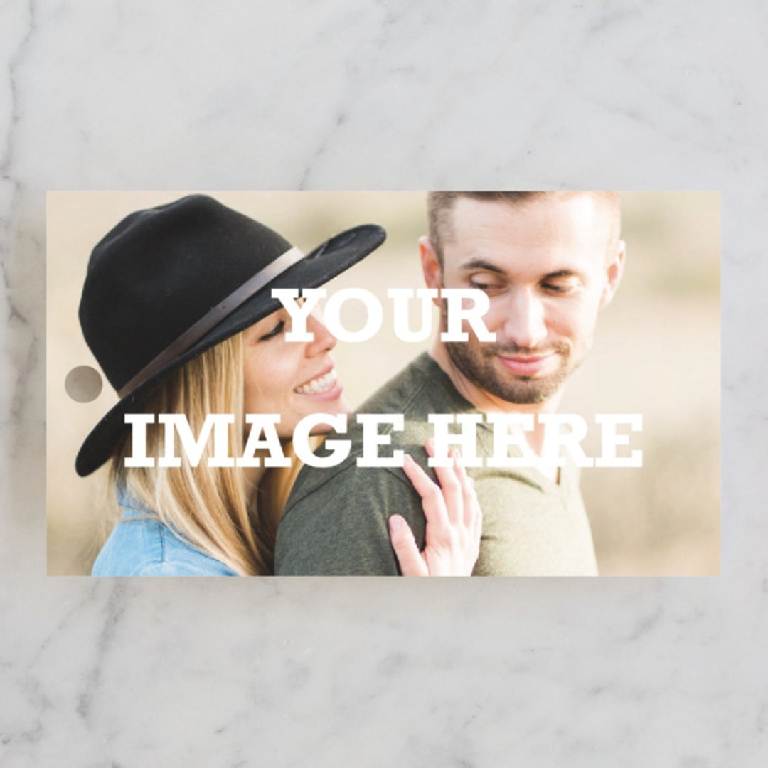 "The Big Picture" - Bridal Shower Favor Tags in Ivory by Minted - Front