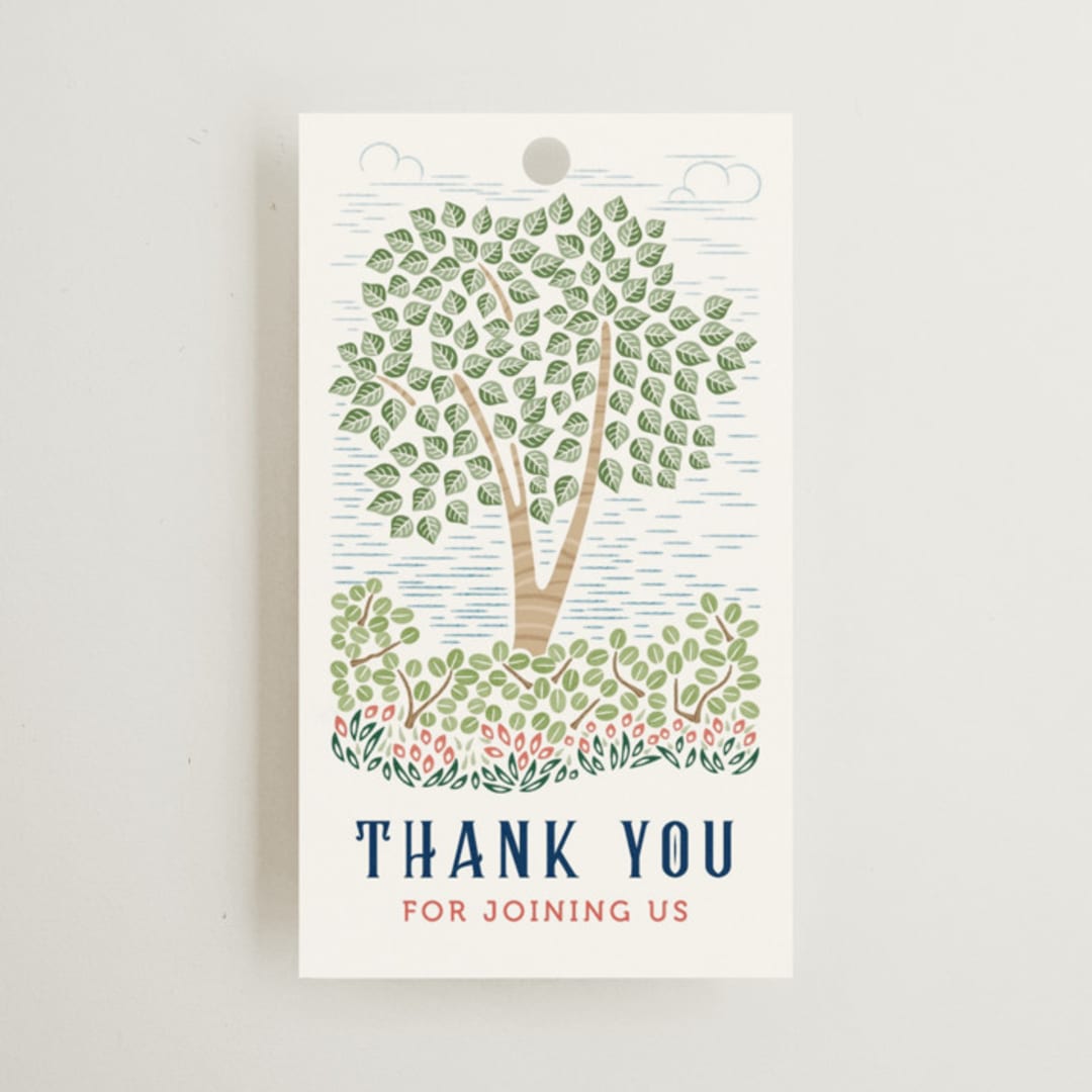 "Backyard Bbq" - Bridal Shower Favor Tags in Ketchup by Paper Sun Studio - Front