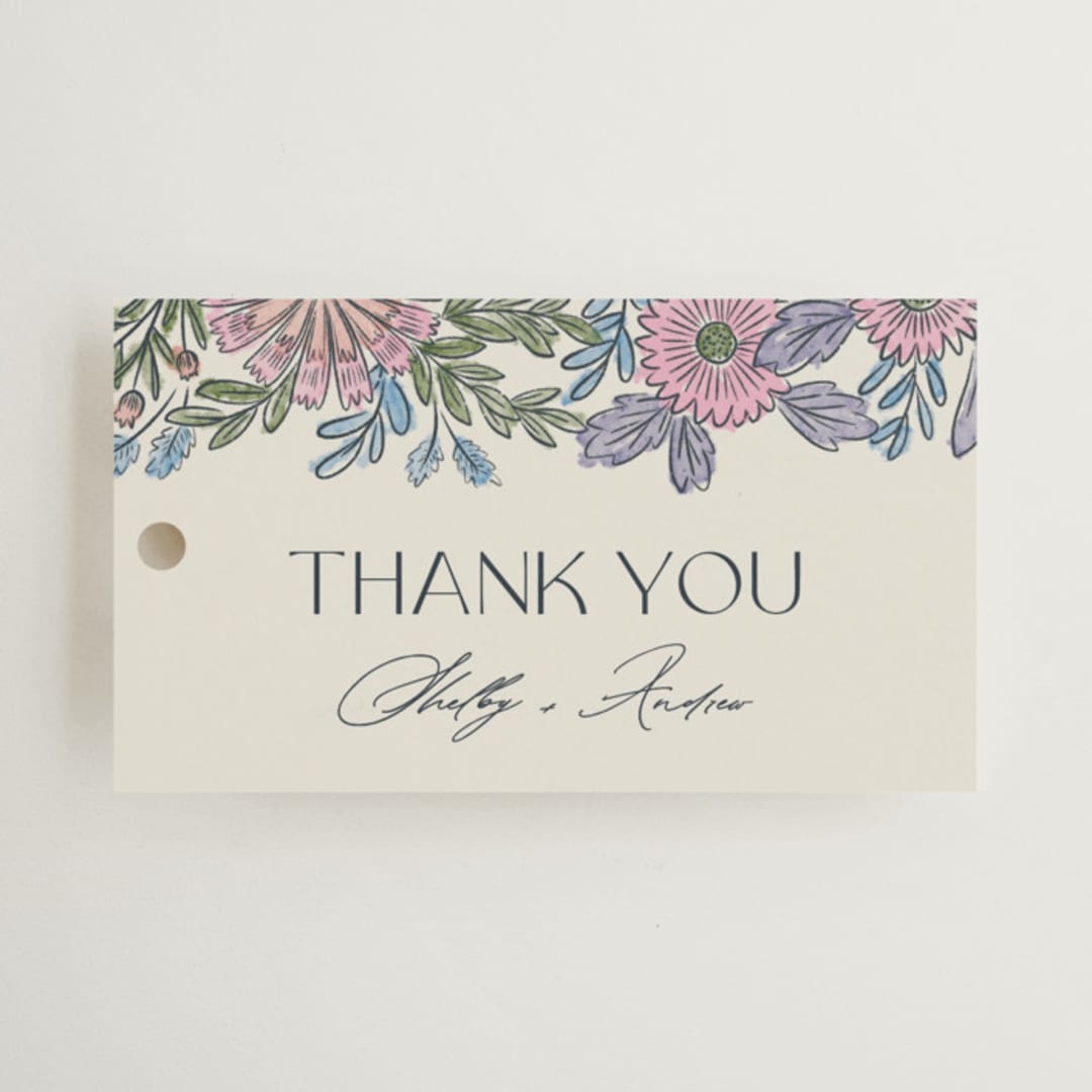 "fragrance" - Bridal Shower Favor Tags in Hydrangea by Jen Owens - Front