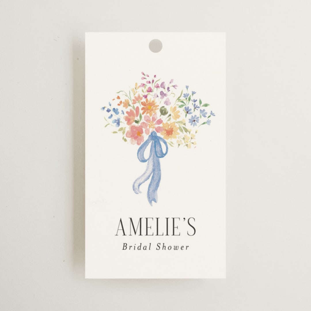 "Amelie" - Bridal Shower Favor Tags in Summer by Itsy Belle Studio - Front