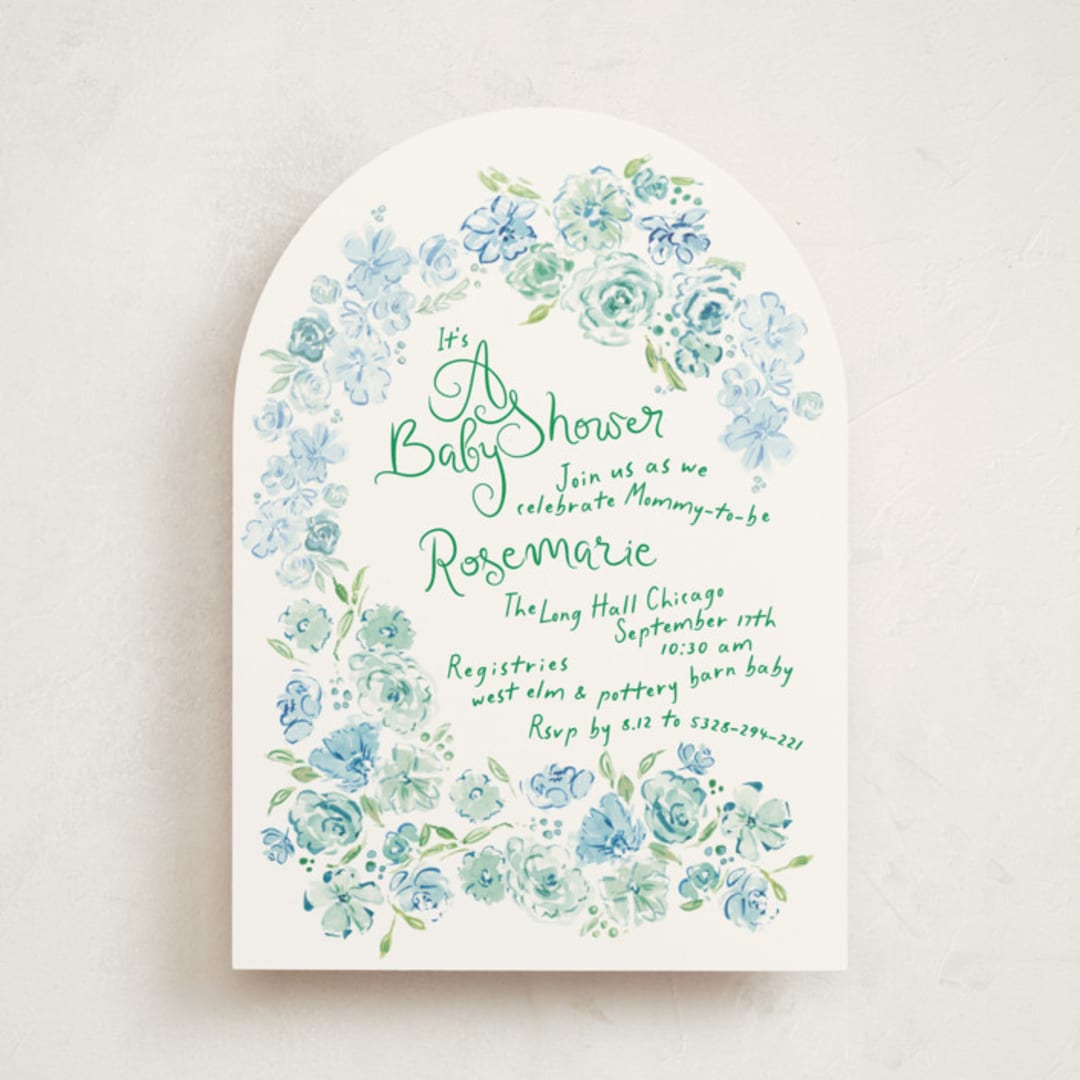 "paris with love" - Baby Shower Invitations in Breezy Skies by Phrosné Barwood - Front