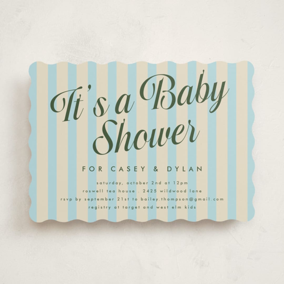 "Soda Shoppe" - Baby Shower Invitations in Cream Soda by Morgan Kendall - Front