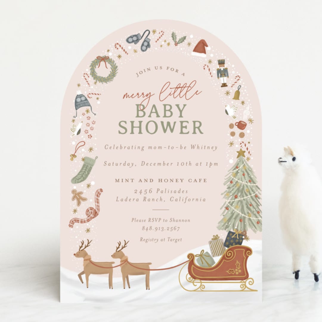 "My Favorite Things" - Baby Shower Invitations in Gumdrop by Joanna Griffin - Front