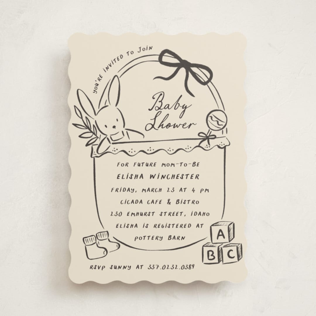 "bungeoppang" - Baby Shower Invitations in Bamboo by chocomocacino - Front