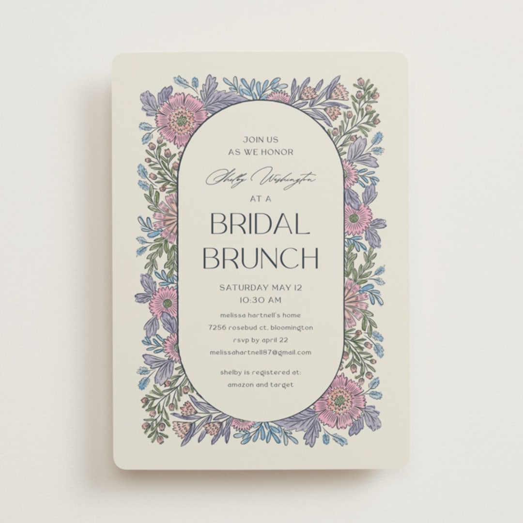 "fragrance" - Bridal Shower Invitations in Hydrangea by Jen Owens - Front