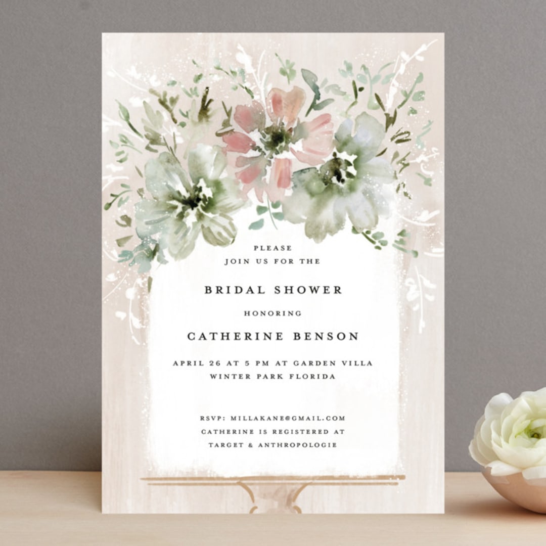 "Bridal Cake" - Bridal Shower Invitations in Forest by Petra Kern - Front