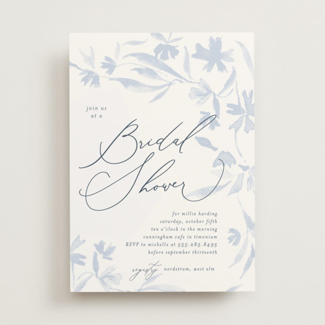 "Garland" - Bridal Shower Invitations in Delft by Erin L. Wilson - Front