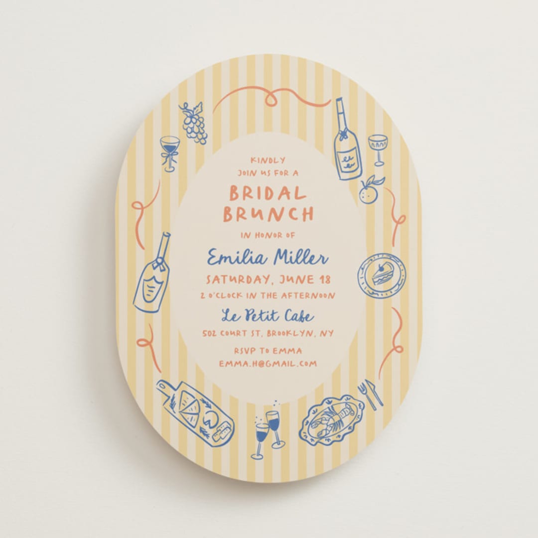 "Sunny Brunch" - Bridal Shower Invitations in Sunshine by Elly - Front