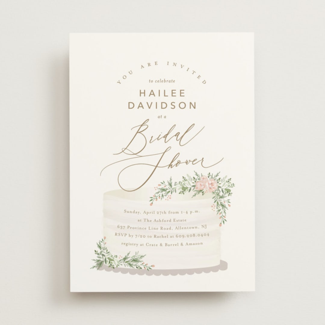 "Sweet Celebration" - Bridal Shower Invitations in Petal by Jennifer Postorino - Front