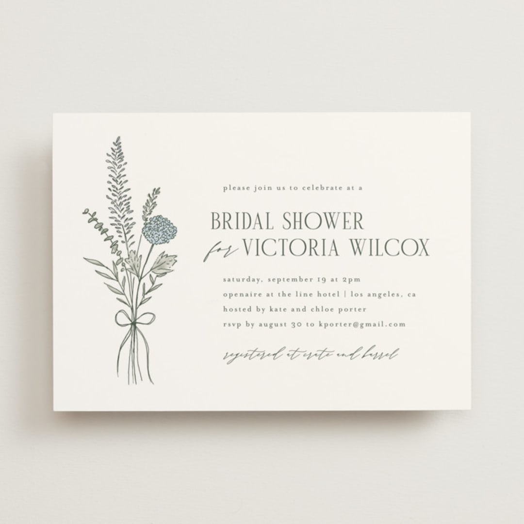 "Botanical" - Bridal Shower Invitations in Garden by Kelly Schmidt - Front