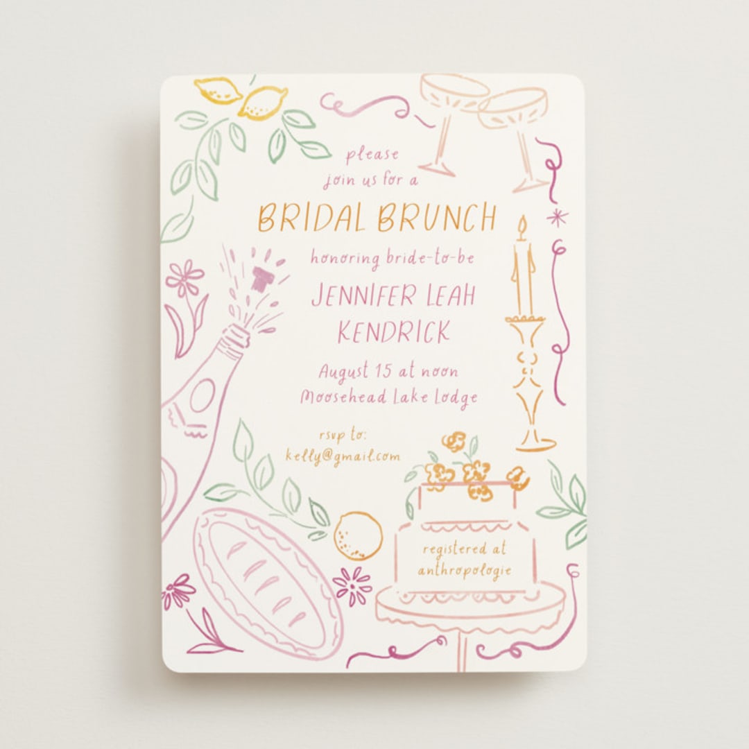 "A Brunch" - Bridal Shower Invitations in Margarita by Petra Kern - Front
