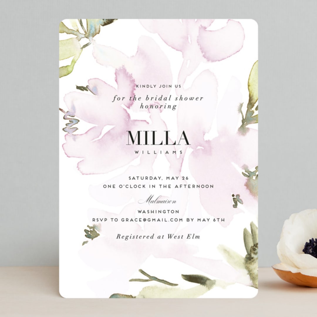 "Florista Modernista" - Bridal Shower Invitations in Petal by Petra Kern - Front
